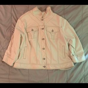 White jean jacket!!!